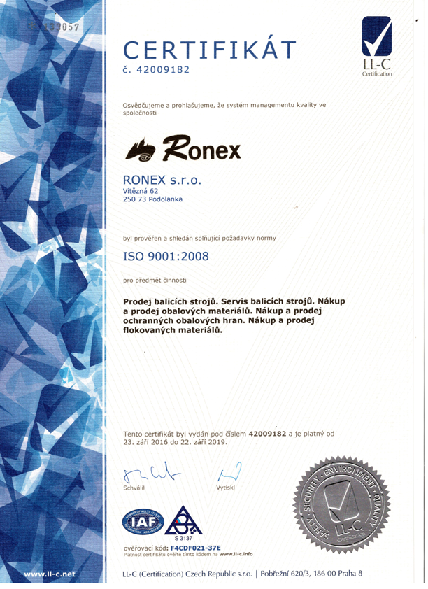 certifikat 9001:2008